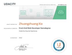 Udacity Certificate